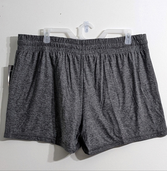 Women's Moisture Wicking Shorts, Size XXXL, Grey Shorts, Running Shorts - Picture 2 of 3
